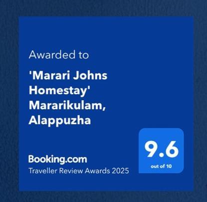 'Marari Johns Homestay' Mararikulam, Alappuzha 외부 사진